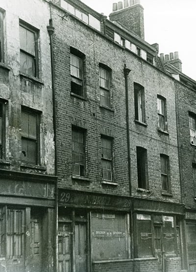 Jack the Ripper Murder Site - 29 Hanbury Street A view of the facade of 29 Hanbury Street where the body of Jack the Ripper victim Annie Chapman was found.