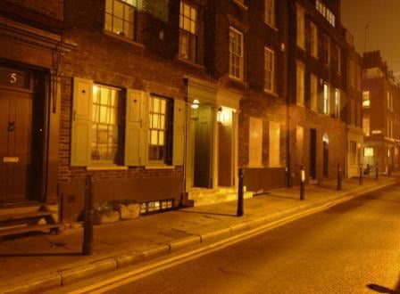 A view along Fournier Street.
