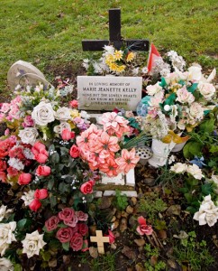 The grave of Jack the Ripper's final victim Mary Kelly.