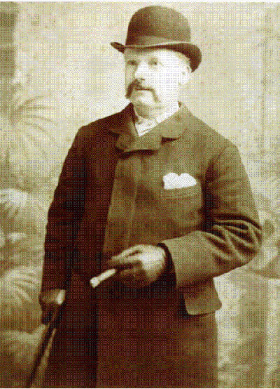 A photo of Mr George Lusk who received the infamous "From Hell" letter.