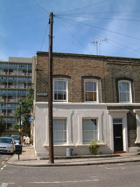 Mr George Lusk's House. The house where Mr Lusk received the "From Hell" Letter.