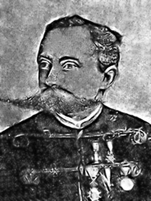 A sketch showing suspect Dr FRancis Tumblety.