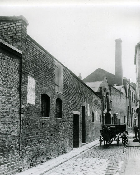 A view along George Yard, scene of Martha Turner's Murder.