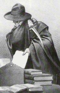An image of Jack the Rippper from the 19th century.