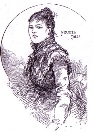 Sketches showing the murder of Frances Coles.