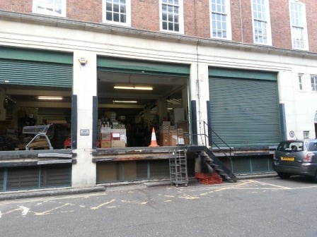 A view of the food warehouse that stood on the site of Miller's Court.