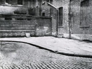 The corner of Mitre Square where the body of Catherine Eddowes was found.