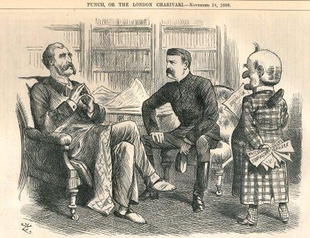 A Punch Cartoon showing Sir Charles Warren.