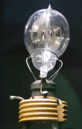 A large early light bulb.