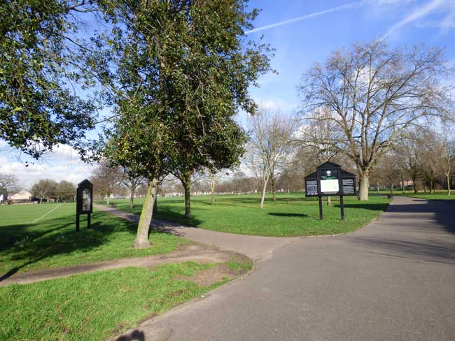 A view acorss West Ham Park.