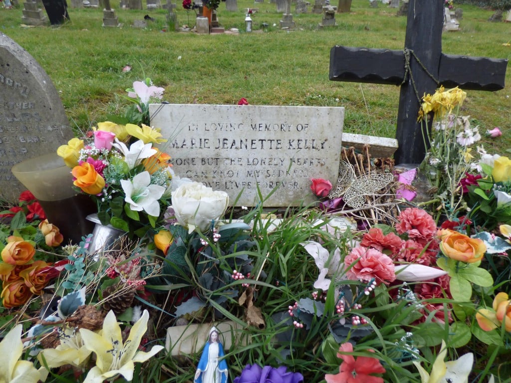 The grave of Mary Kelly shown in March 2016.