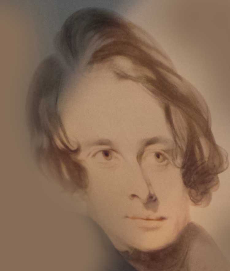 An image showing Charles Dickens around the time of Pickwick Papers.