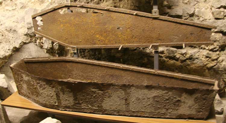 An Iron Coffin.