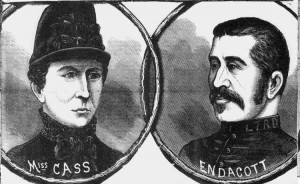 An Illustration showing Miss Cass and Police Constable Endacott.