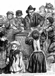 The sketch showing the Ice Cream Seller.