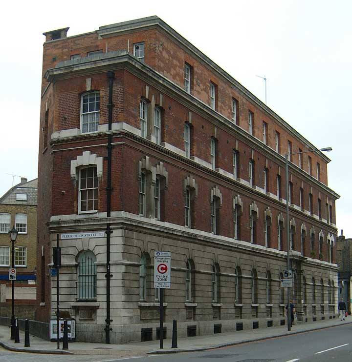 The exterior of Commercial Street Police Station.