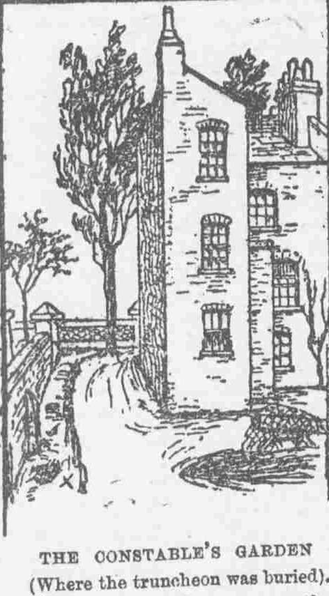 An illustration showing the home of Constable Cooke.