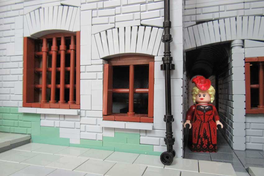A figure outside the door.