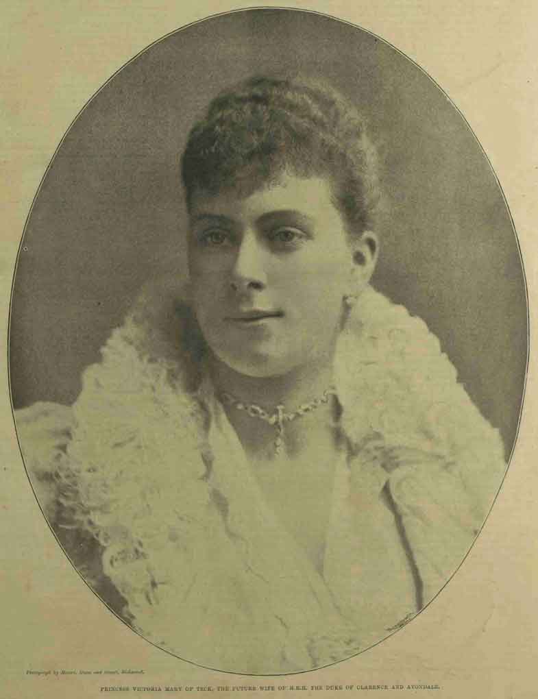 A Portrait of Prince Victoria Mary of Teck.