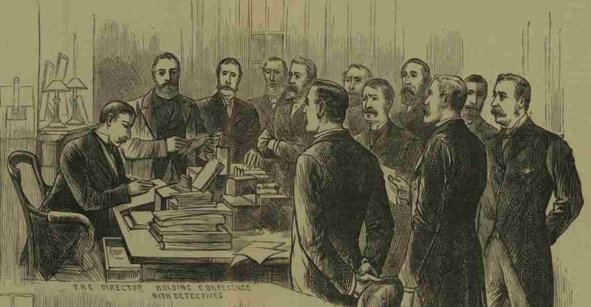 Howard Vincent and his detectives.