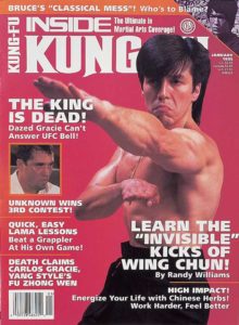 Randy Williams in Martial Arts pose on a magazine cover.