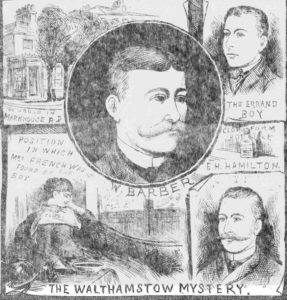 Illustrations depicting the so-called Walthamstow Mystery.