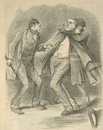 A gang garrot one of their victims.