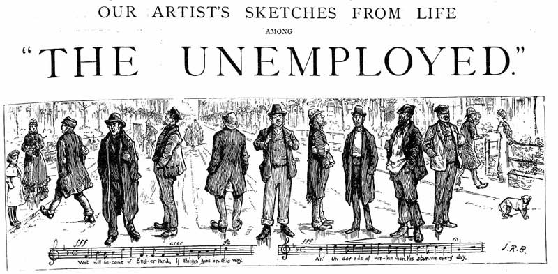 The headline and illustration from The Graphic.