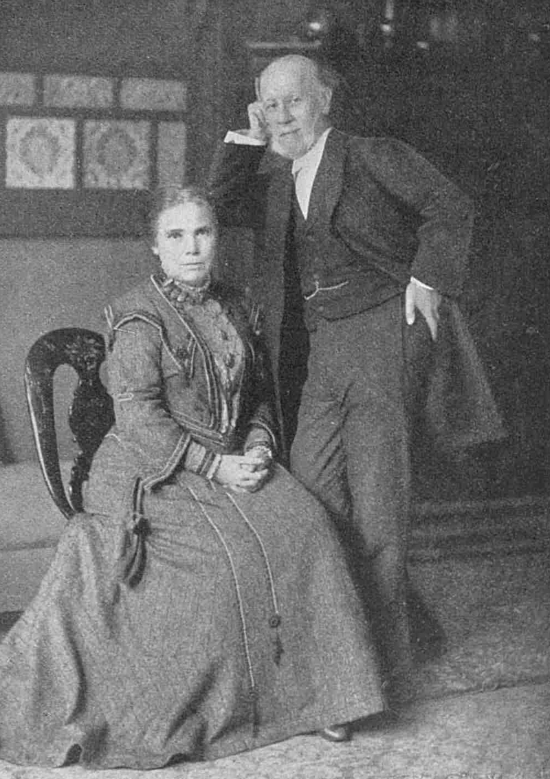 A photograph of Mr and Mrs Barnett.