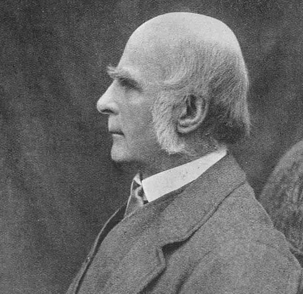 A photograph of Sir Francis Galton.
