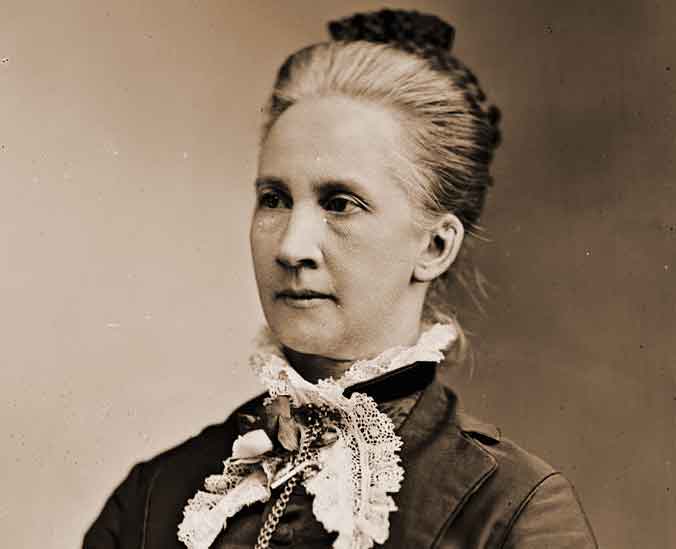 A portrait photograph of Belva Lockwood.