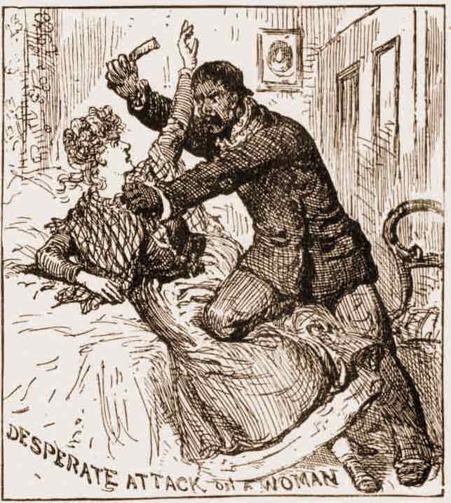 An illustration showing Gubee attacking his victim.
