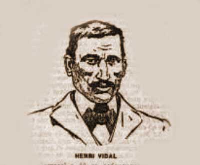 A sketch of Henry Vidal.