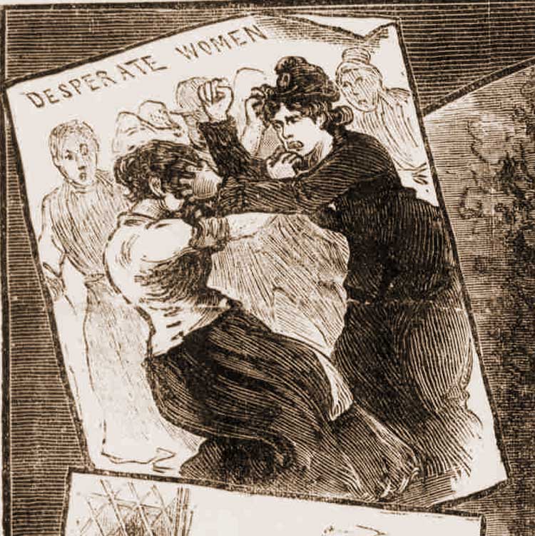 The two women fighting in court.