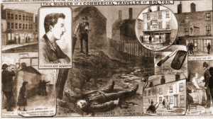 Illustrations depicting the murder of Richard Dugdale.