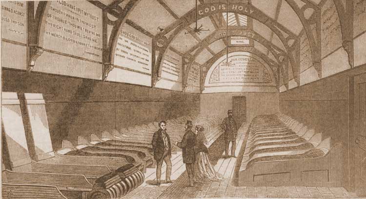 The dormitory in a casual ward.