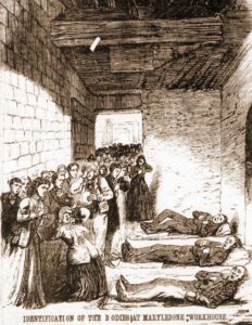 Bodies laid out in the Workhouse.
