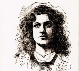 A newspaper portrait of Julia Morrison.